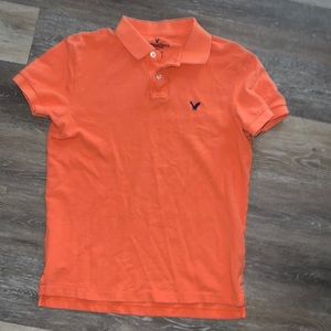 orange American Eagle short sleeve polo classic fit size medium